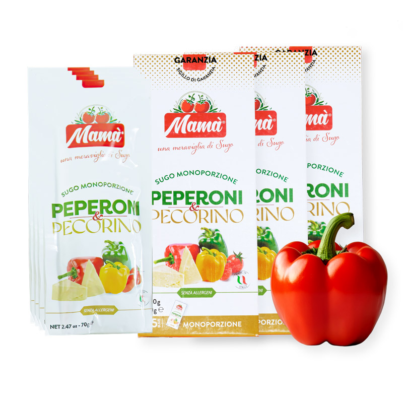 Sugo Peperoni e Pecorino - Pack 3 Pezzi